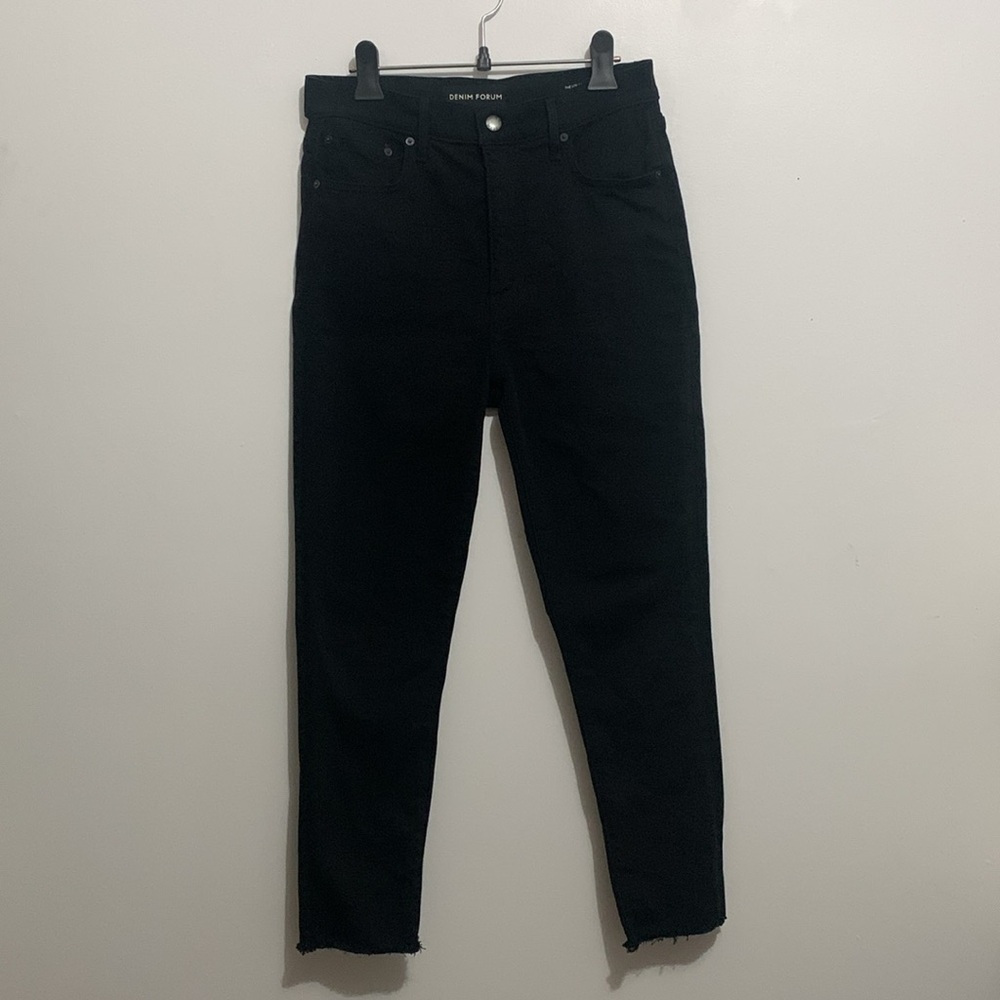 Aritzia Denim Forum The LoLa High Rise Black Skinny Crop Jeans size 28 - Picture 2 of 5